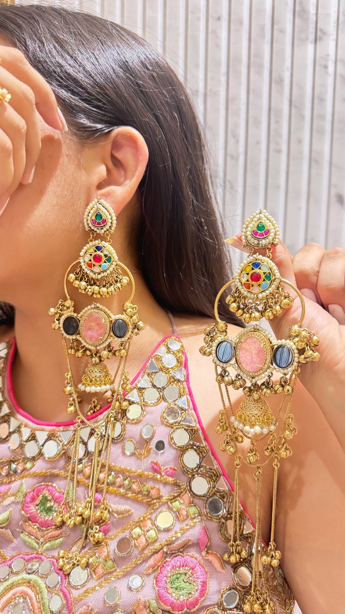 Pashmina Kashmiri Jhumkis