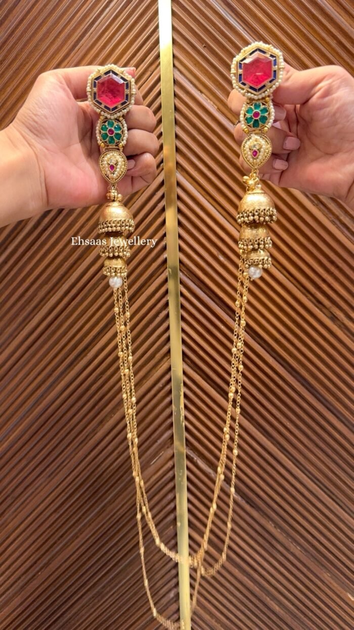 Lehariya Kashmiri Earrings